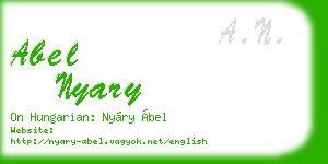 abel nyary business card