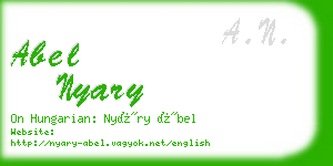 abel nyary business card